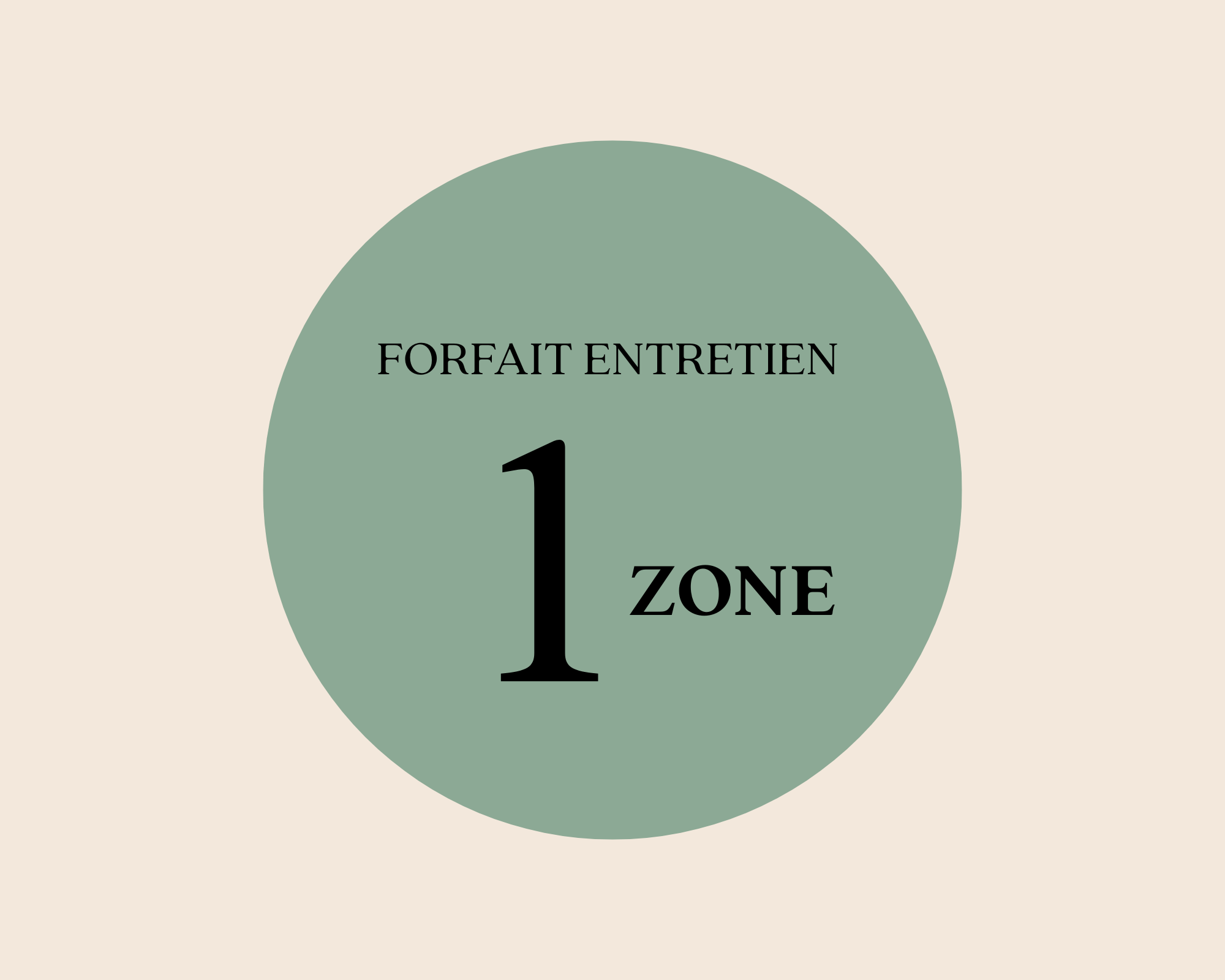FORFAIT ENTRETIEN : 1 ZONE image